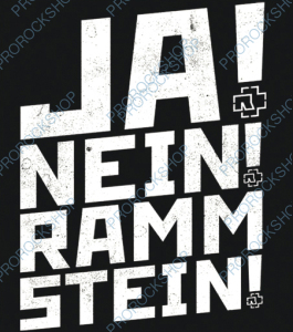 nášivka na záda, zádovka Rammstein - Ja! Nein! Rammstein!