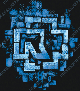 nášivka na záda, zádovka Rammstein - blue logo