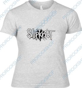 šedivé dámské triko Slipknot