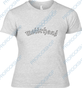 šedivé dámské triko Motörhead