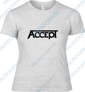 šedivé dámské triko Accept