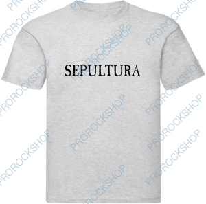 šedivé pánské triko Sepultura