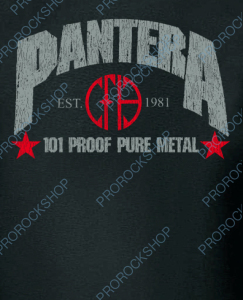 nášivka na záda, zádovka Pantera - 101 Proof Pure Metal