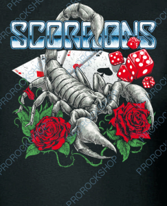 nášivka na záda, zádovka Scorpions - Scorpion And Roses