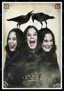 plakát, vlajka Ozzy Osbourne - Three Crows