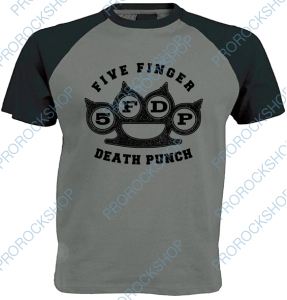 šedočerné triko Five Finger Death Punch