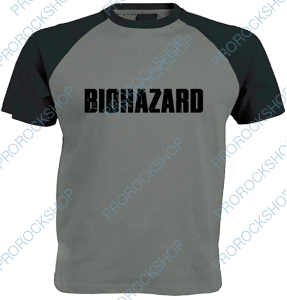 šedočerné triko Biohazard