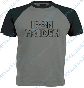 šedočerné triko Iron Maiden