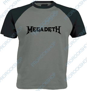 šedočerné triko Megadeth
