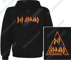 mikina s kapucí a zipem Def Leppard - logo II