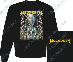 mikina bez kapuce Megadeth - Cemetery, Hourglass, Logo