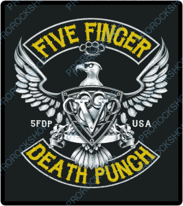 nášivka na záda, zádovka Five Finger Death Punch - 5FDP USA