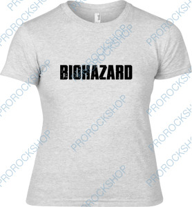 šedivé dámské triko Biohazard