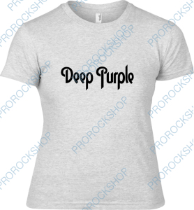 šedivé dámské triko Deep Purple