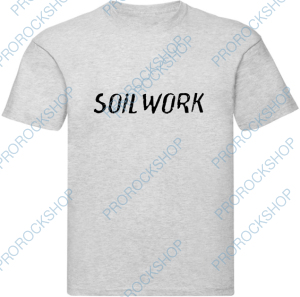 šedivé pánské triko Soilwork