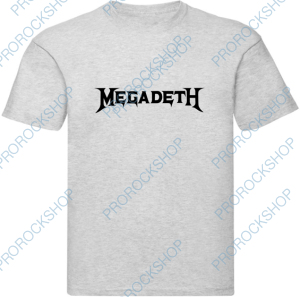 šedivé pánské triko Megadeth
