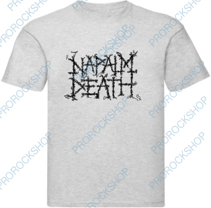 šedivé pánské triko Napalm Death