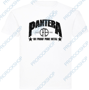 bílé pánské triko Pantera