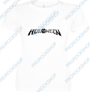 bílé dámské triko Helloween