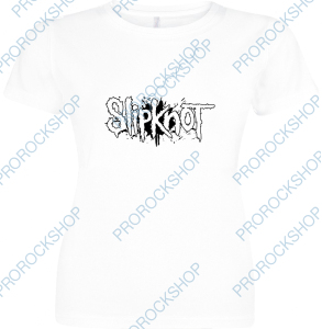 bílé dámské triko Slipknot