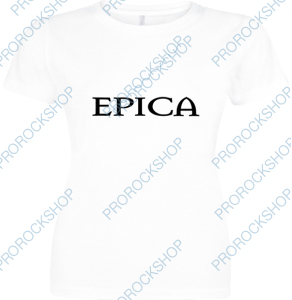 bílé dámské triko Epica - logo
