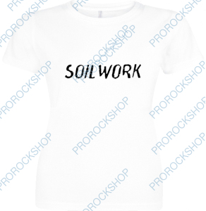 bílé dámské triko Soilwork - logo