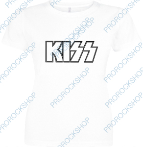 bílé dámské triko Kiss