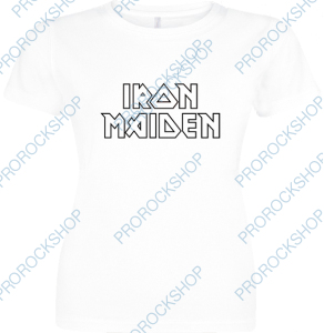 bílé dámské triko Iron Maiden