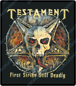 nášivka na záda, zádovka Testament - First Strike Still Deadly