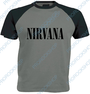 šedočerné triko Nirvana