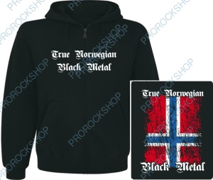 mikina s kapucí a zipem True Norwegian Black Metal