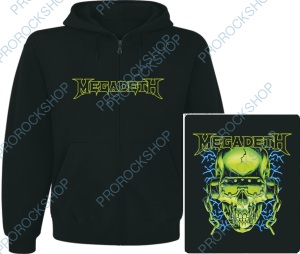 mikina s kapucí a zipem Megadeth - Vic Rattlehead
