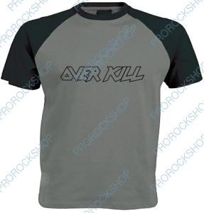 šedočerné triko Overkill