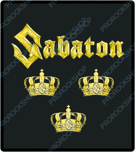 nášivka na záda, zádovka Sabaton - crowns