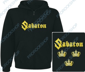 mikina s kapucí a zipem Sabaton - crowns