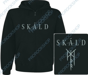 mikina s kapucí a zipem Skáld - logo