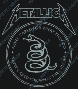 nášivka na záda, zádovka Metallica - Never Cared For What They Do