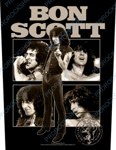 nášivka na záda, zádovka AC/DC - Bon Scott - Collage