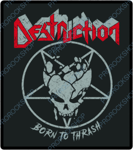 nášivka na záda, zádovka Destruction - Born To Thrash