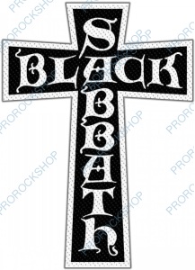 nášivka Black Sabbath Cross Logo Cut Out