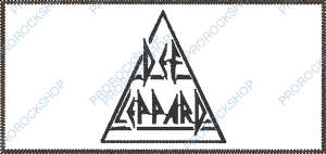 bílá nášivka Def Leppard - logo