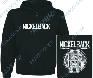 mikina s kapucí a zipem Nickelback - logo