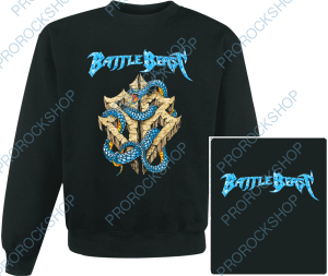 mikina bez kapuce Battle Beast - snake, logo