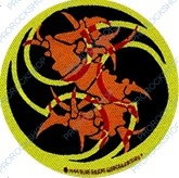placka, odznak Sepultura - orange logo