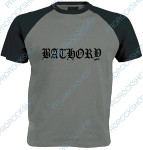 šedočerné triko Bathory
