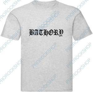 šedivé pánské triko Bathory