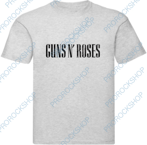 šedivé pánské triko Guns n Roses