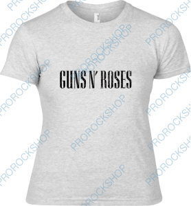 šedivé dámské triko Guns n Roses