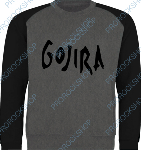 černošedivá mikina bez kapuce Gojira