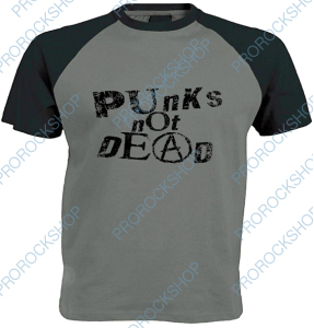 šedočerné triko Punk s Not Dead